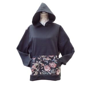 Massive Luxury Edition Hoodie Womans Large Floral Tapestry Pullover Sweatshirt